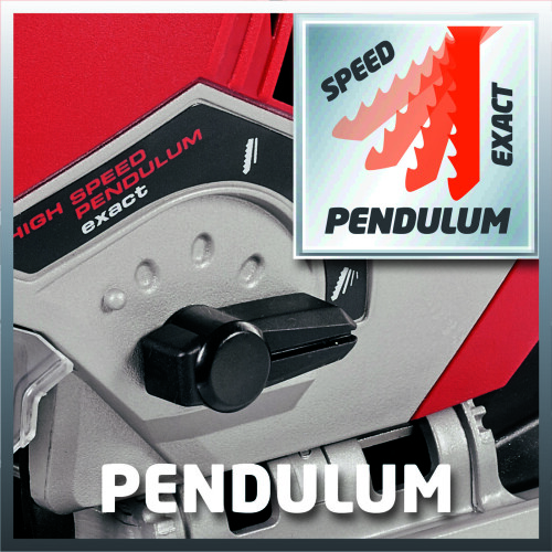 Einhell Einhell TE-JS 100 Pendulum Jigsaw 750W with Case, 4-Setting Pendulum Stroke, Adjustable Sole, Bevel 0-45, LED Light (EINTEJS100) 2