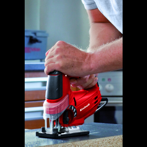 Einhell Einhell TE-JS 100 Pendulum Jigsaw 750W with Case, 4-Setting Pendulum Stroke, Adjustable Sole, Bevel 0-45, LED Light (EINTEJS100) 1
