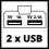 Einhell Einhell USB Snellader 2.1A Adapter voor Power X-Change batterij BARE 7