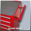 Einhell Einhell Workshop Trolley Storage Unit With Wheels TC-TW 100 Lockable Red 2