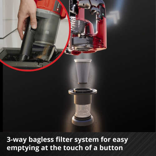 Einhell Einhell Ηλεκτρική ηλεκτρική σκούπα μπαταρίας 2in1 χωρίς σακούλα 18V Power X-Change ΜΟΝΟ ΣΩΜΑ 2