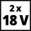 Einhell EINHELL BATTERI 18V 2 x 5,2Ah SET MED TVÅ BATTERIER 9