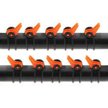 10x Hooks For Fishing Rod Plastic Hook Keeper Fish Rods Tackle Accessory, Orange