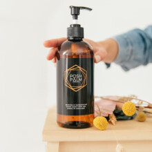 Luxury Hand Sanitiser Gel - Sandalwood & Jasmine scented hand gel - 500ml refillable pump bottle. Vegan-friendly