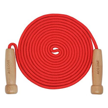 16 Fu langes Springseil fr Kinder, verstellbares doppeltes hollndisches Springseil mit Holzgriff, Multiplayer-Team-Springseil fr Outdoor-Spa, Sc