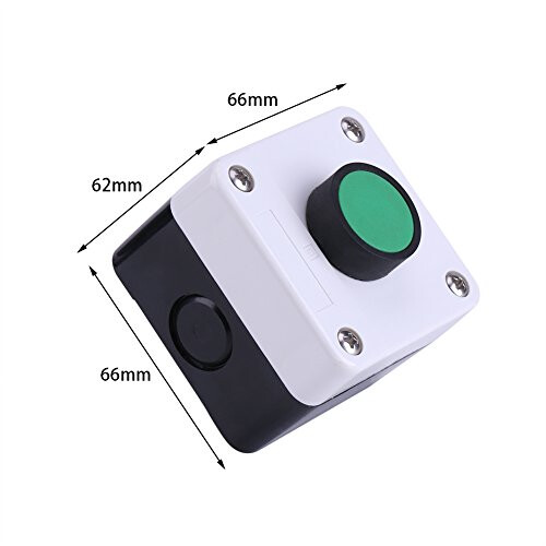 Gate Release Button，Weatherproof Green Push Button Switch One Button Control Box Push Button Switch Station Box for Gate Opener 1