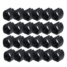 24 Pcs Chair Foot Floor Glides Single Prong U-Shape Caps 22mm