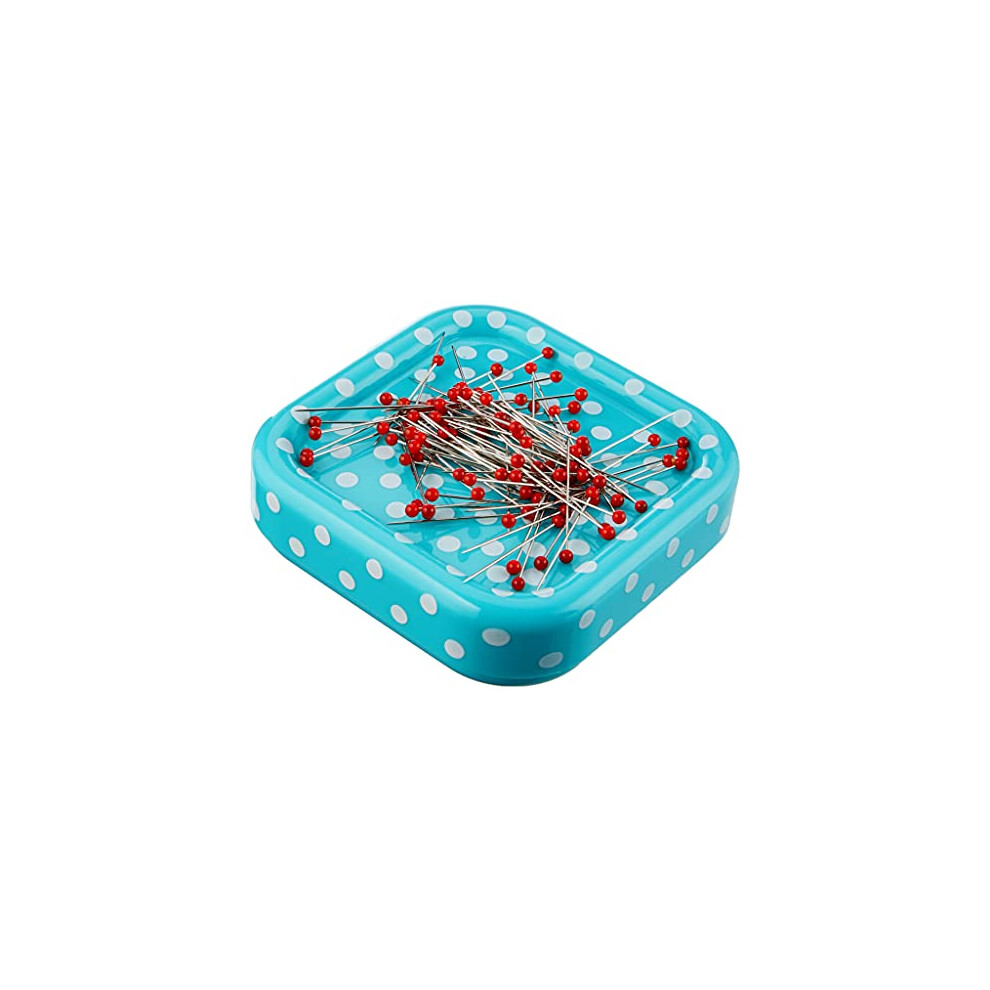 Love Magnetic Cushion Plus 9 g of Glass-Headed Pins, red