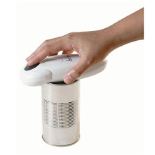 Electric Can Opener | Electric Tin Opener | Creates Regular and Smooth Edges | Electric Tin Openers for Arthritis Hands | Chef's Best Choice (White) |