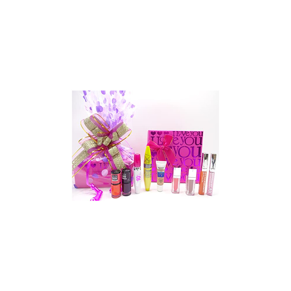 Glory Cosmetics Beauty Collection Gift Hamper, Maybelline Make Up Bundle For Women