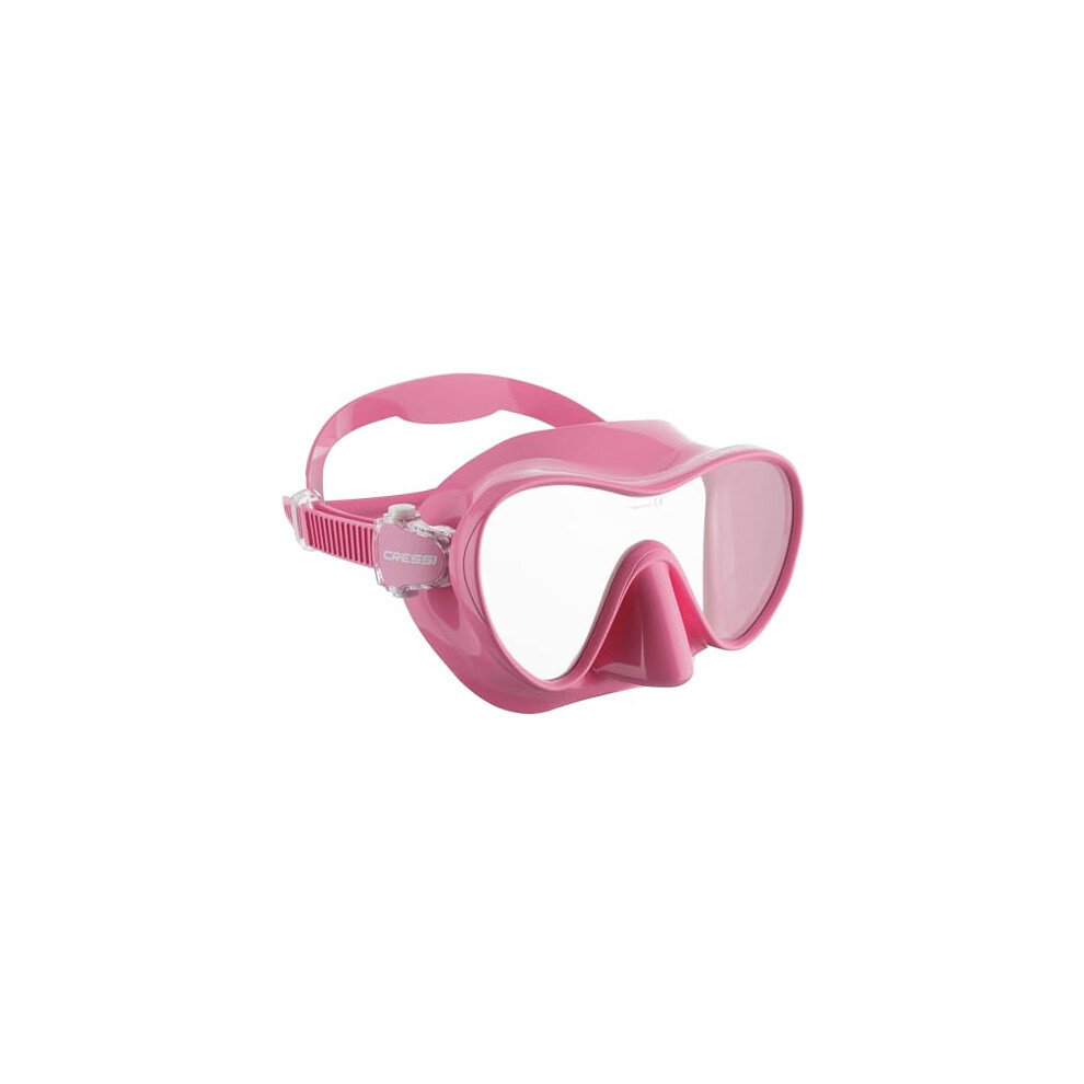 Cressi Men's F1 Frameless Unisex Child Junior Diving Mask, S Pink