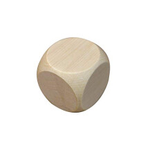 - 10x Wooden Plain Dice Dices Cube Cubes Blank Plain Unpainted Wood Six Sided 40mm