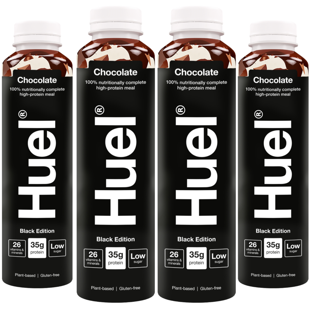 Huel (Chocolate 8X500ml) Ready To Drink Complete Meal Edition Black