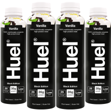 (Vanilla 8x500ml) Huel Ready to Drink Complete Meal Black Edition
