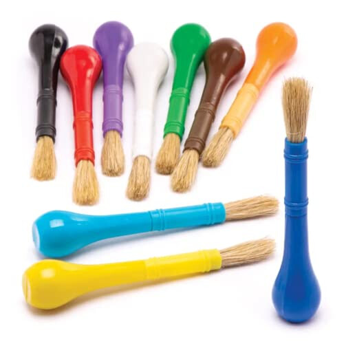 AW592 Easy-Grip Paint Brushes (Pack of 10), Assorted,L