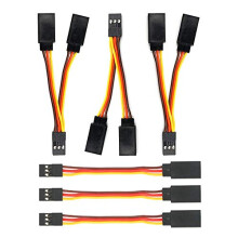3 Pcs JR Style Servo Y Harness, 3"/75mm Servo Y-Cables, RC Y Harness, Servo Splitter Cable, Standard Y-Harness, 3 Pcs 3"/75mm Servo Cables for Park