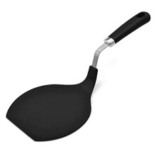 Grip-EZ Premium Chef Series Round Flexible Large Spatula Pancake Spatula,Pancake Flipper,Egg Turner, and Omelet Spatula-Heat Resistant,Black