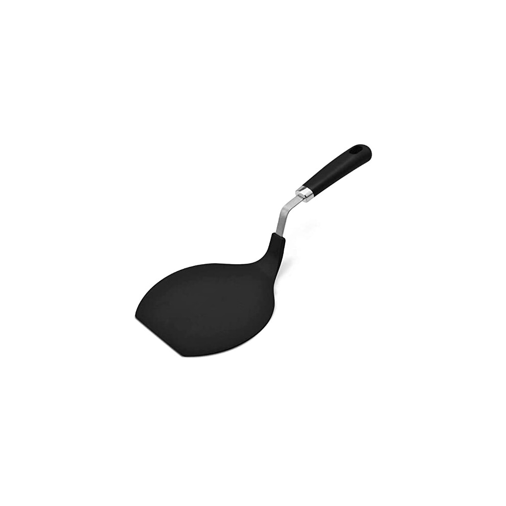 Contiup Grip-Ez Premium Chef Series Round Flexible Large Spatula Pancake Spatula,Pancake Flipper,Egg Turner, And Omelet Spatula-Heat Resistant， Black