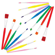 FE334 Assorted Paint Brush Set - Pack of 14, Kids Paint Brushes, Painting Supplies, Childrens Art Supplies