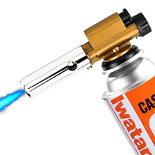 Blow Torch Lighter Refillable Blowtorch, Mini Blow Torch with Safety Lock & Adjustable Flame Torch Lighter Professional Kitchen and Outdoor Cooking