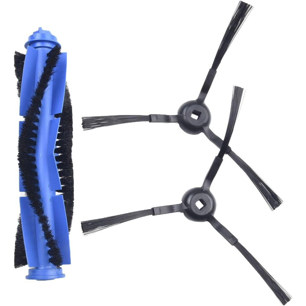 Donkivvy Replacement Main Roller + 2 Side Brushes for Eufy RoboVac L35 Hybrid, L35 Hybrid, LR30 Hybrid - DONG05170001