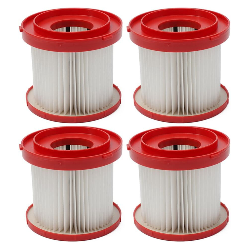 (4 Pcs) 2 Pcs Vacuum HEPA Filters Replacement Filter Compatible with Milwaukee M18 VC2-0 Wet/Dry Cordless Vacuum Cleaner, Replace 4931465230
