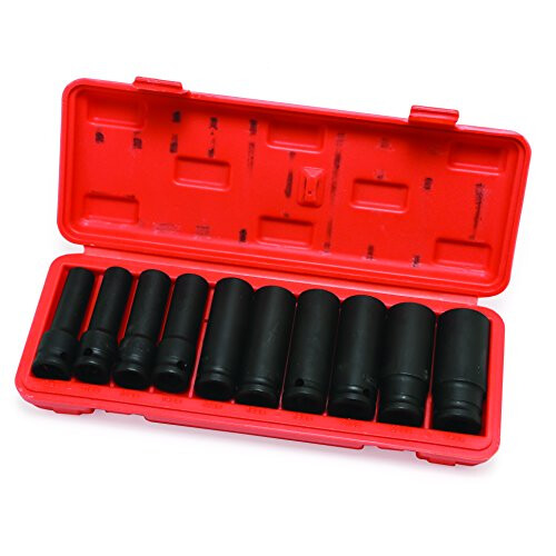 Hilka 01151002 10pce 0.5-Inch Deep Impact Socket Set