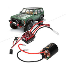1/10 RC Motor ESC, 540 Brushed Motor 35T 45T 55T with 360A ESC Combo, 1/10 Electric RC High Speed Controller T Plug Accessory Fit for tamiya 1/10 RC