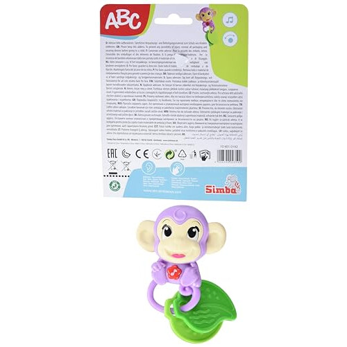 Simba 104010192 ABC Monkey Musical Rattle 1