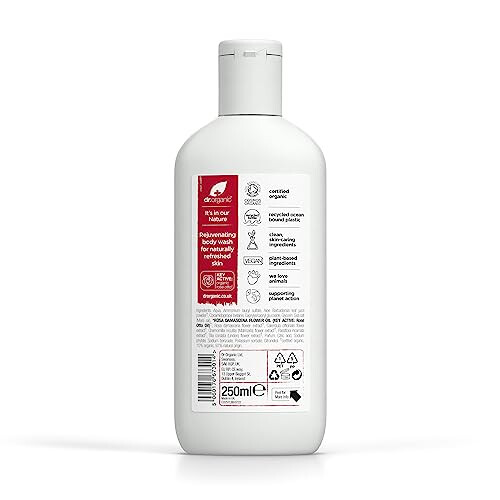 Dr Organic Gel douche  la rose 250 ml 2
