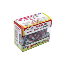 - 8 x 40 DuoPower Wall Plugs for Concrete, Box of 50