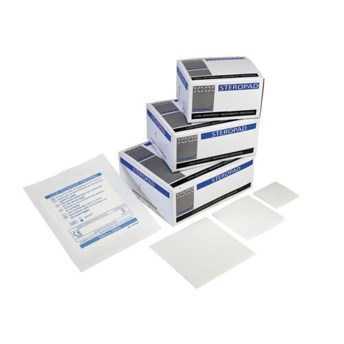 Steroplast Steropad - Low Adherent Absorbent Dressing - 7.5cm x 7.5cm (x25)