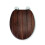 Croydex WL610477H Molvena Toilet Seat, Walnut Effect 7