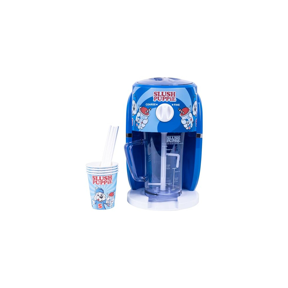 Slush Puppie Snow Cone Machine. Slushy Maker Ice Shaver. Makes up to 1 Litre of Delicious Slush Puppy in Minutes. Officially Licensed Slush Puppie