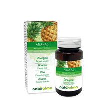 Pineapple (Ananas comosus) Naturalma | 2500 GDU/g Bromelain | 120 Tablets of 500 mg | Food Supplement with titrated and Concentrated Extract | Vegan