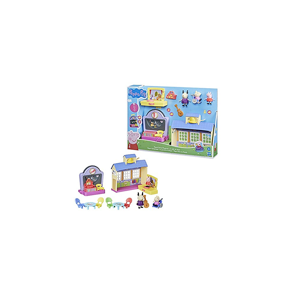 Peppa Pig Peppa's Adventures The Classroom, Preschool Toy With Sets And Sounds, From 3 Years