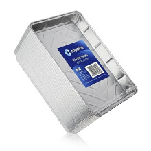 Aluminium Foil Tray for Baking, BBQ, Roasting, Grilling & Food Storage | 32cm x 20cm x 3cm | Freezer, Microwave & Oven Safe (40 Trays)