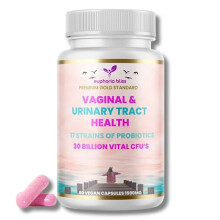 Vaginal Probiotics for Women pH Balance - Prebiotics & Probiotic Blend, Natural Vaginal Health & Urinary Tract Supplement with Cranberry, Garlic &