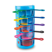 Rainbow Fraction Measuring Cups Set of 9 Fractions Manipulatives, Kids Measuring Cups, Baking Supplies For Kids, For Kids Kitchen, School Supplies