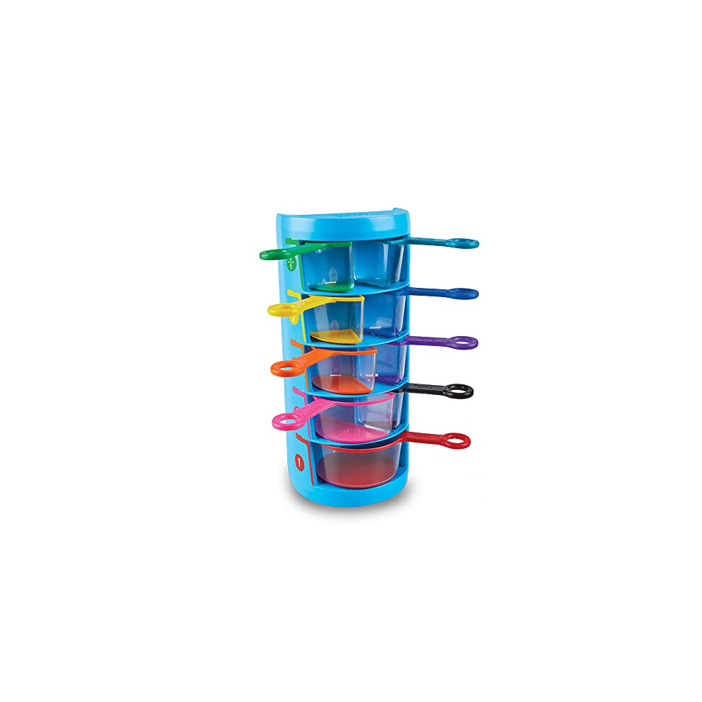 Rainbow Fraction Measuring Cups Set of 9 Fractions Manipulatives, Kids Measuring Cups, Baking Supplies For Kids, For Kids Kitchen, School Supplies