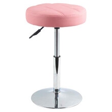 Round PU Leather Salon Massage Chair Adjustable Swivel Stool Work Chair Work Stool Barber Shop Beauty Salon Nail Beauty Chair Low Bar Stool Checkered