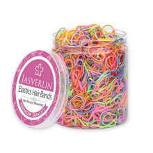 JASVERLIN 2000 Pz Elastici Multicolore per Capelli, Mini Fasce per Bambini, Trecce senza Estrarre