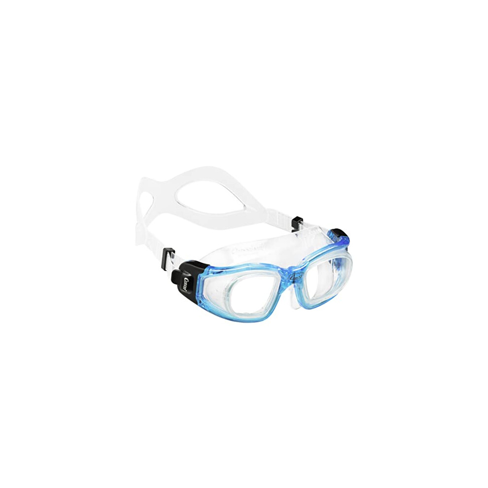 GALILEO, Open Water Adult Swimming Goggles with Tempered Glass Lens, Made in Italy