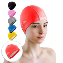 Cuffia da nuoto per ragazze, cuffia da nuoto per donne, uomo, donna, bambino, bambino (rosso)