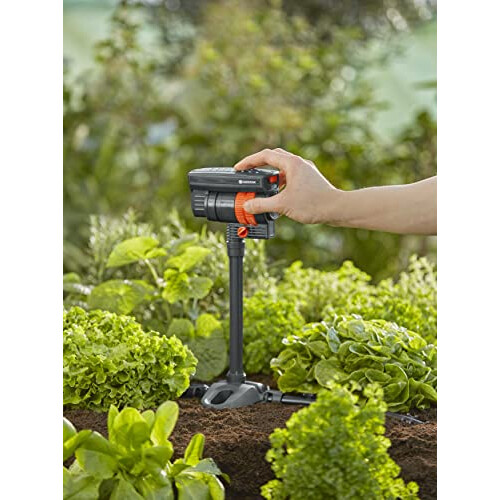 Gardena Micro-Drip-System Extension Pipe OS 90: 20 cm pipe for extending oscillating sprinklers, for the automatic irrigation system, simple connection 2