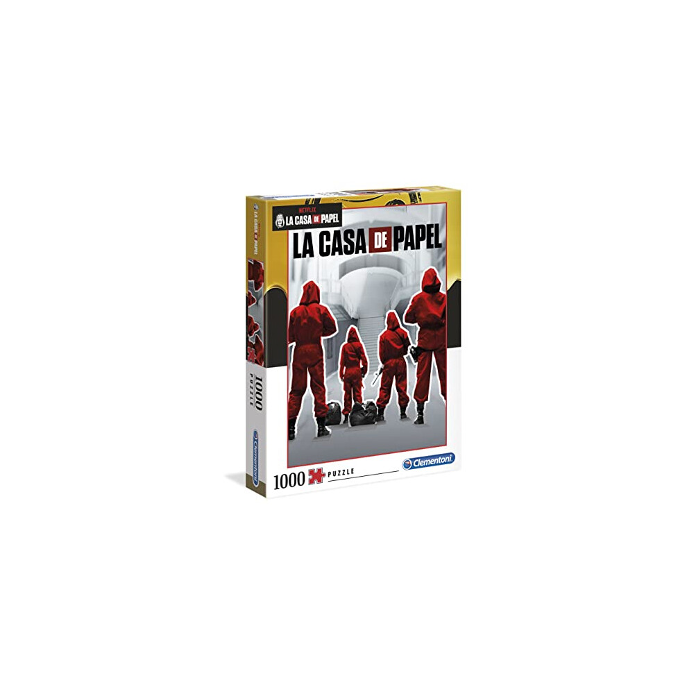 New Clementoni - 39532 - Puzzle La Casa De Papel/ Heist - 1000 Pieces - Made In Italy - Jigsaw Puzzles For Adult - Jigsaw Puzzles Netflix