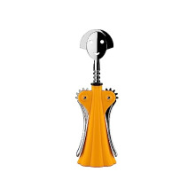 Alessi Anna G. AM01 DY Design-Korkenzieher aus thermoplastischem Harz und verchromtem Zamak-Gelb