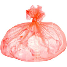200 x Dirty Laundry Bag with Water-Soluble Strip/Plastic Polythene Fabric Clothes Linen Wash Sack/Opens in Washing Machine (200 bags)