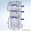 Fellowes Bankers Box Plastic Storage Boxes with Lids, Pack of 3, 2 x 10 Litre + 1 x 18.5 Litre. ProStore Strong Stackable Plastic Storage Boxes, Made in the UK 2