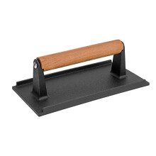 Grill Burger Press,Cast Iron steak meat Bacon Press for Burger, Grilled Sandwich, Quesadilla and Steak